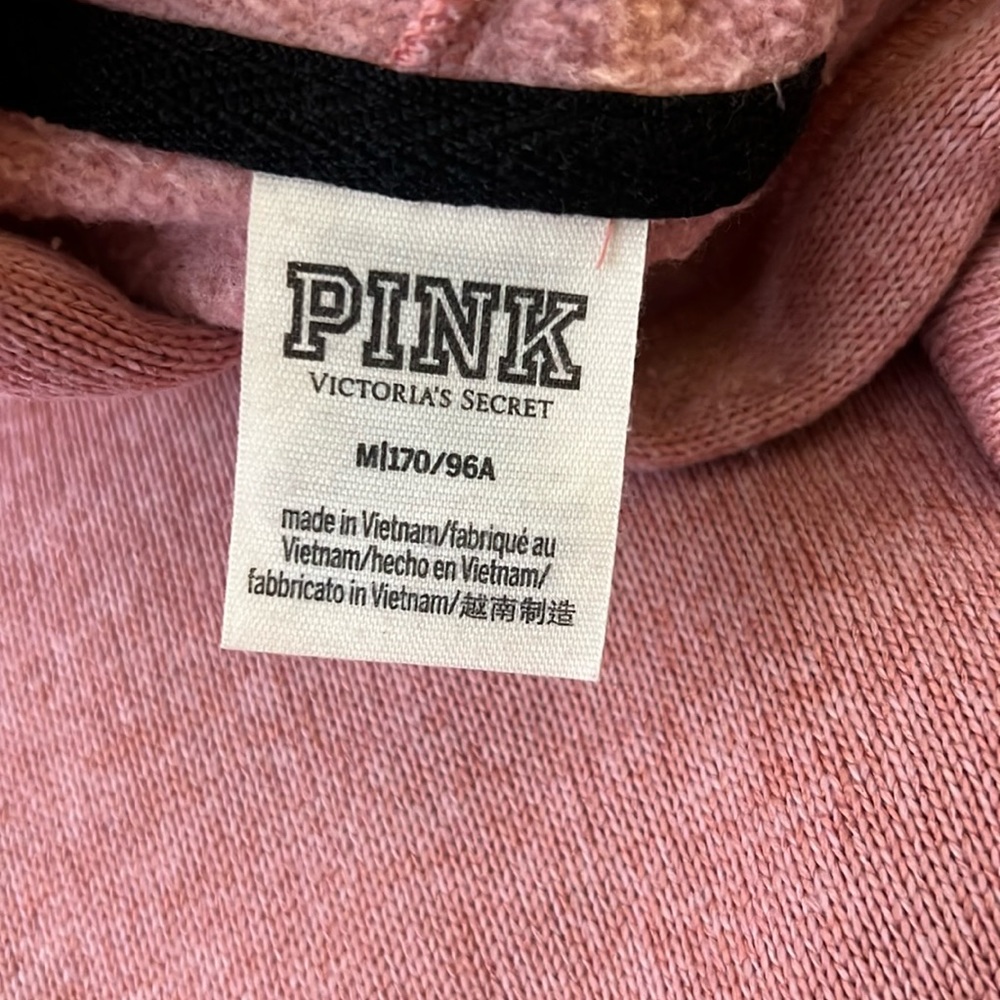 PINK, PINK vs sweater hoodie with a hood